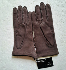 guanti pelle donna vintage SHEDA misura 7 foderati made in italy lunghi 22 cm