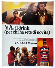 Pubblicita' Cinzano V.A. Il Drink Vermouth Amaro Advertising Werbung 1970 (R5)