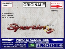 LOGO STEMMA usato POSTERIORE sporting -ORIGINALE- FIAT PUNTO 2 3 1999-2010