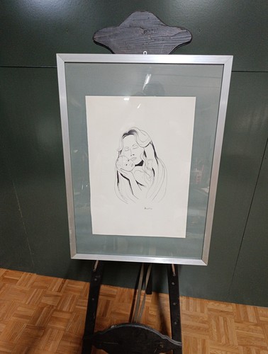 Quadro fatto penna artista - fatto,