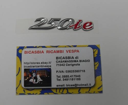 624713 targhetta 250 ie - targhetta,