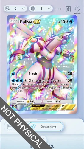 Palkia shiny pokemon - ex, 2⭐,