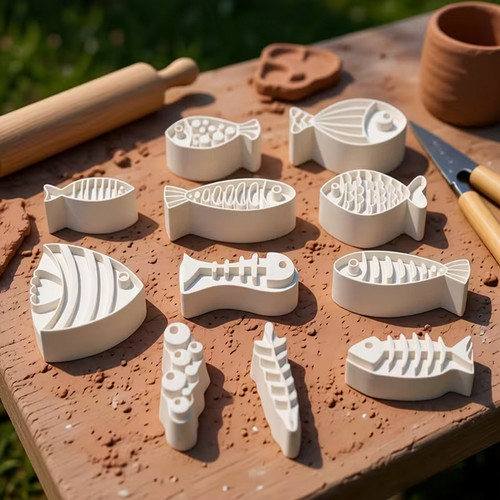 Set stampi ceramica orecchini