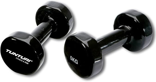 Set manubri corti neri 2x5 - , kg