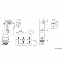 Batteria Scarico WC per