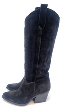 Women's Snowy Black Suede