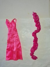 Vintage Barbie Superstar vestito standard + boa Mattel