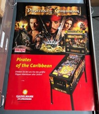 Poster Pirati dei Caraibi Nuovo PROMO Stern Flipper Art 23,5 x 33