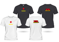 t-shirt t shirt  moto SUZUKI GSX R nera bianca xs s m l xl 2XL 3XL