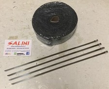 10M 5Cm Benda Bende Termica scarico marmitta collettori fibra di vetro Nera