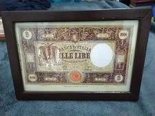 Quadro Banconota Mille Lire "Medusa" (Riproduzione)