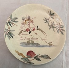ASSIETTE EN FAIENCE DE JULES