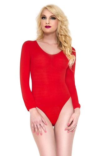 Rosso opaco manica lunga - lunga, teddy
