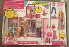 Barbie Dream Armadio Playset Oltre 400 Outfit Look 36+ Pz 2 Livelli 28”x 20”