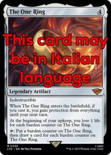 MTG THE ONE RING EXC ENGLISH - L'UNICO ANELLO 246 - LTR - MAGIC