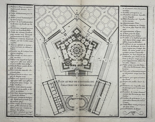 Plan villa farnese caprarola - plan,