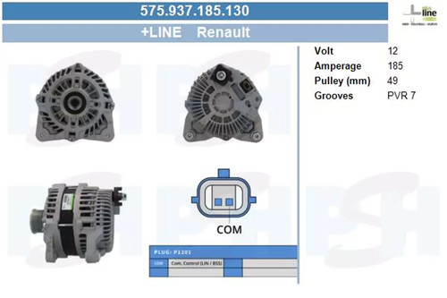 Alternatore psh 185a - bv,