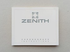 ZENITH Libretto Istruzioni Instruction Booklet Chronograph per DE LUCA