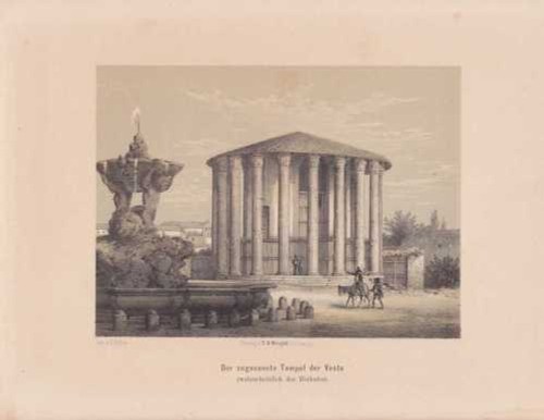 Tempel der vesta rom - der,