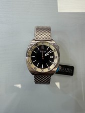 NUOVO BULOVA ACCUTRON 2 BOCCAGLIO ARANCIONE MANO 96B208 43MM MOVIMENTO QUARZO