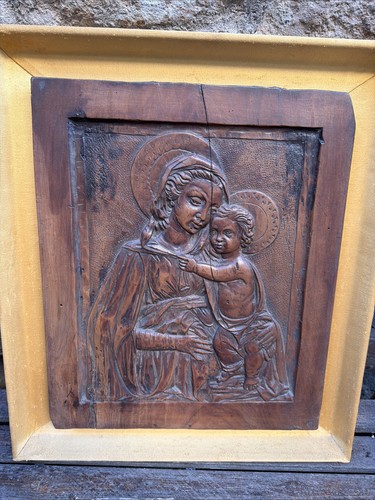 Scultura madonna legno - in,