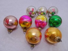 9 X DDR Lauscha Palline