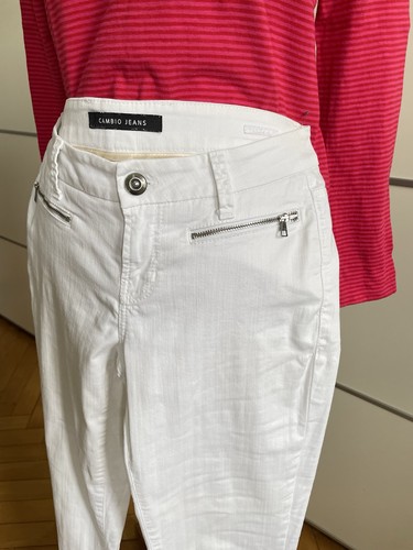 Cambio jeans bianco gamba - bianco,