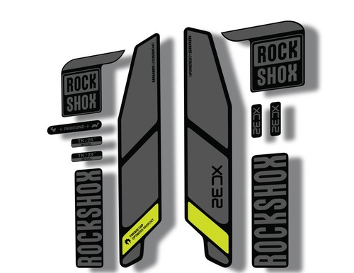 Adesivo rock shox xc32 - shox,