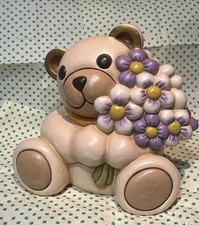 Thun Teddy con Mazzo di Fiori Lilla Maxi