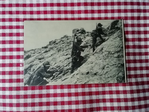 Ww1 scavo cartolina postale - scavo,