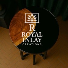 Tavolino rotondo in resina e