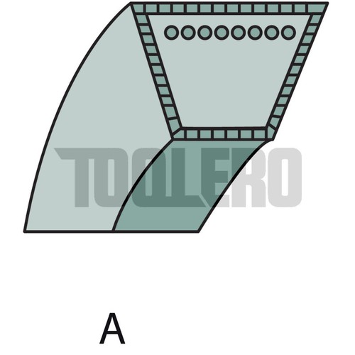 Cinghia trapezoidale per john - trapezoidale,