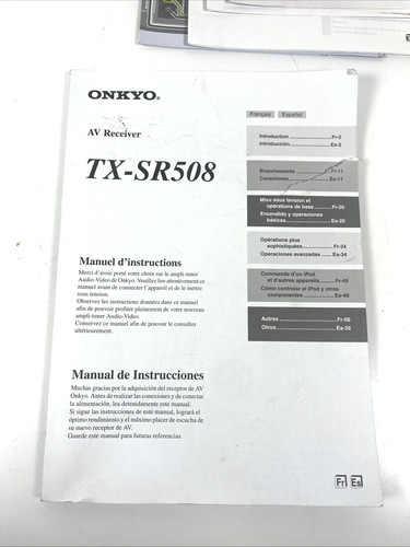 Onkyo integra sr508 - integra, tx-sr508