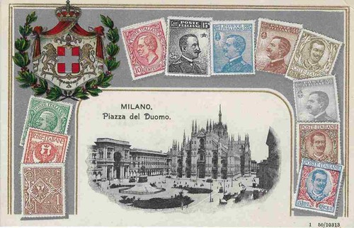 Cartolina epoca milano - cartolina, d'epoca