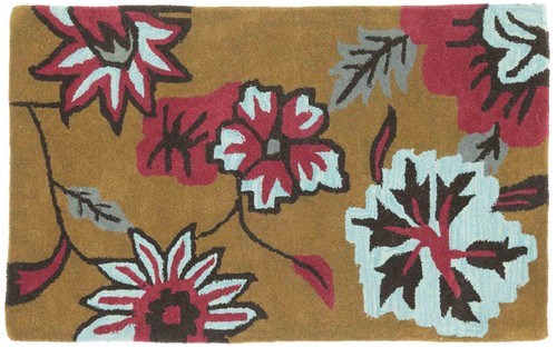 Tappeto lana fiore 90x150 - fiore,