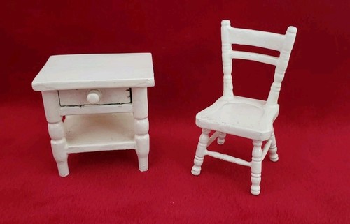 Comò comodino sedia bianco - sedia,