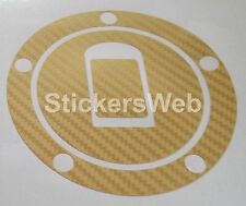 Adesivo Tappo Serbatoio KAWASAKI ZX9R ZX-9R 2000-2003 (Carbonio Oro) Cod.531