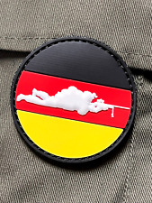 Grande distintivo in PVC 3D velcro patch emblema "GERMAN SNIPER" AIRSOFT BW US-ARMY