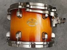 TAMA STARCLASSIC ACERO 10" ORO SUNBURST TOM TAMBURO, NICHEL SPAZZOLATO, GIAPPONE, BELLO!