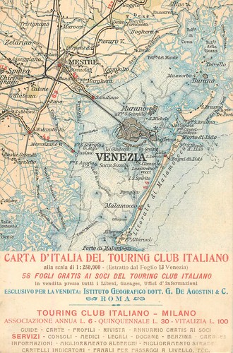 B600 cartolina mappa storica - mappa,