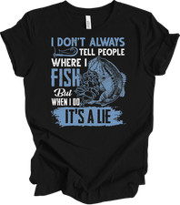 Maglietta pesca divertente