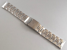 Cinturino in acciaio Inox massiccio ansa dritta 22 mm.