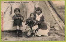 af4263 - CARTOLINA D'EPOCA - 1922 - ETNICA ESCHIMESE