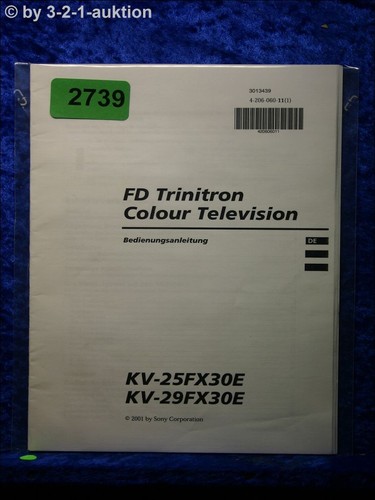 Sony manuale istruzioni kv - di,