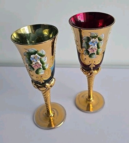 Bicchieri veneziani tre fuochi - veneziani,