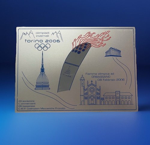 Placca celebrativa olimpiadi