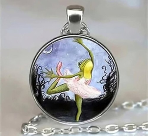 Collana con ciondolo - tondo, in