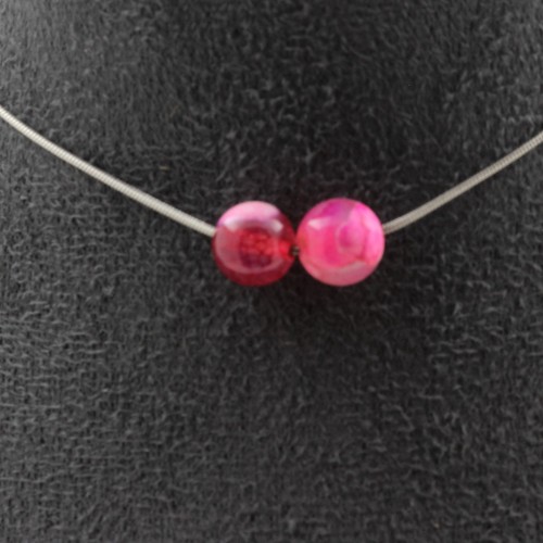 Collana perle agata - 2,