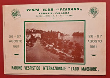 VESPA CLUB "VERBANO" VERBANIA-PALLANZA" 1961 BROCHURE PROGRAMMA RADUNO