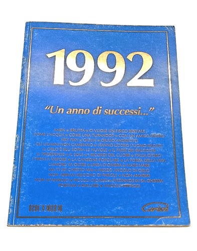 Spartiti canzoni 1992 - canzoni,